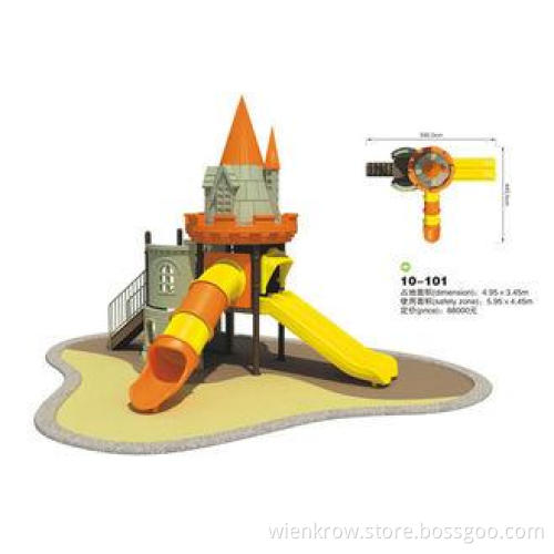 Outdoor Toys Amusement Park Facility Solid Kids Castle Play